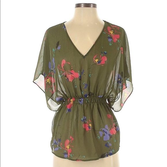 Mossimo Ladies Floral Blouse - Picture 1 of 2